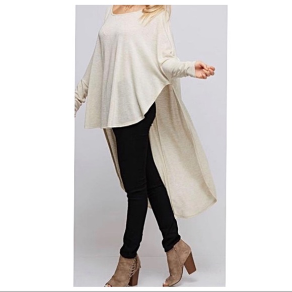 ✨LAST ONE✨Black high low tunic top - Picture 5 of 5